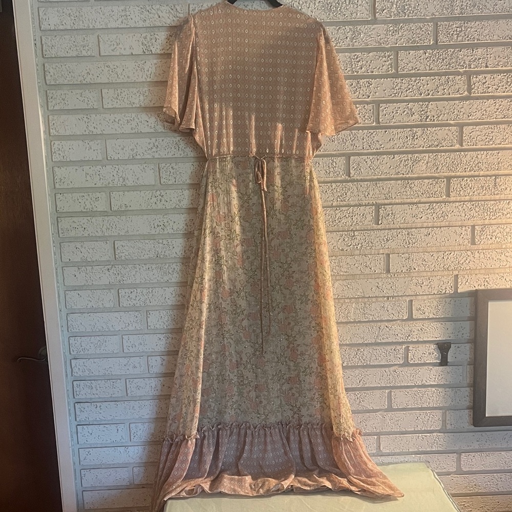 Taylor Peach Floral Maxi Dress - Picture 5 of 5